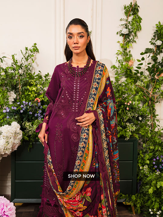 Pairi Daeza By Nine Needles Unstitched 3 Piece Luxury Lawn Collection'2025-Floret-NL-05