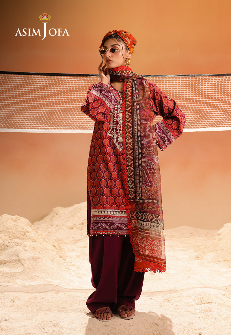 Rhapsody By Asim Jofa Unstitched 3 Piece Summer Collection'2025 Ajubu-26