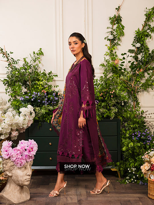Pairi Daeza By Nine Needles Unstitched 3 Piece Luxury Lawn Collection'2025-Floret-NL-05