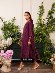 Pairi Daeza By Nine Needles Unstitched 3 Piece Luxury Lawn Collection'2025-Floret-NL-05