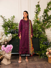 Pairi Daeza By Nine Needles Unstitched 3 Piece Luxury Lawn Collection'2025-Floret-NL-05