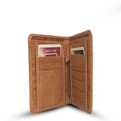Bag X Beige Croco Leather Wallet Small