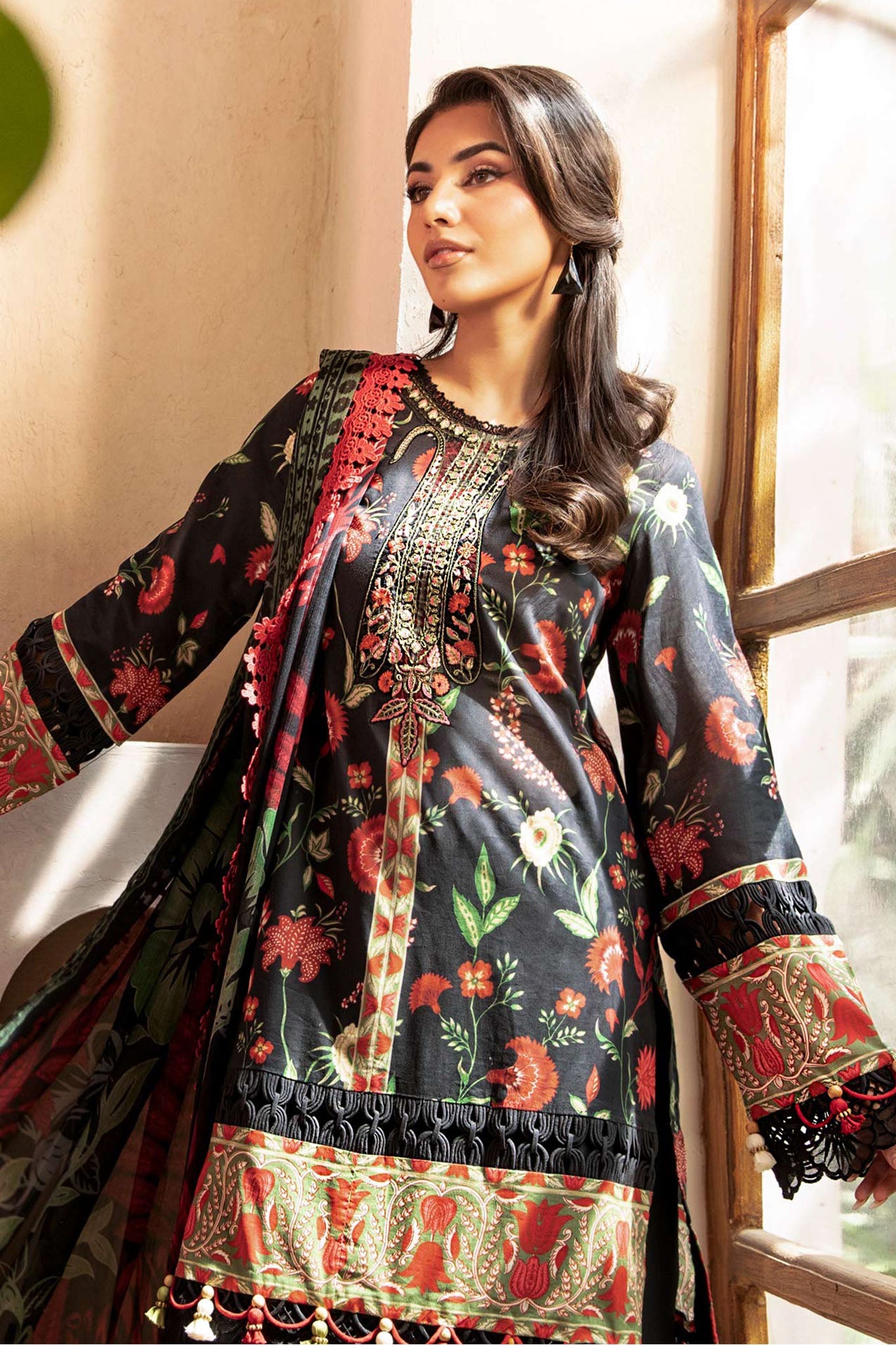M.Basic by Maria B Unstitched 3 Piece Eid II Lawn Collection'2025-MB-901-A