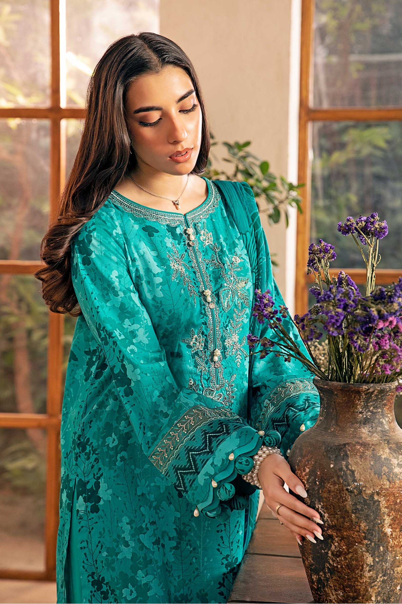 M.Basic by Maria B Unstitched 3 Piece Eid II Lawn Collection'2025-MB-910-A