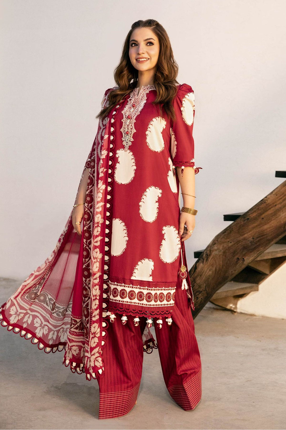 M.Basic by Maria B Unstitched 3 Piece Eid II Lawn Collection'2025-MB-911-A