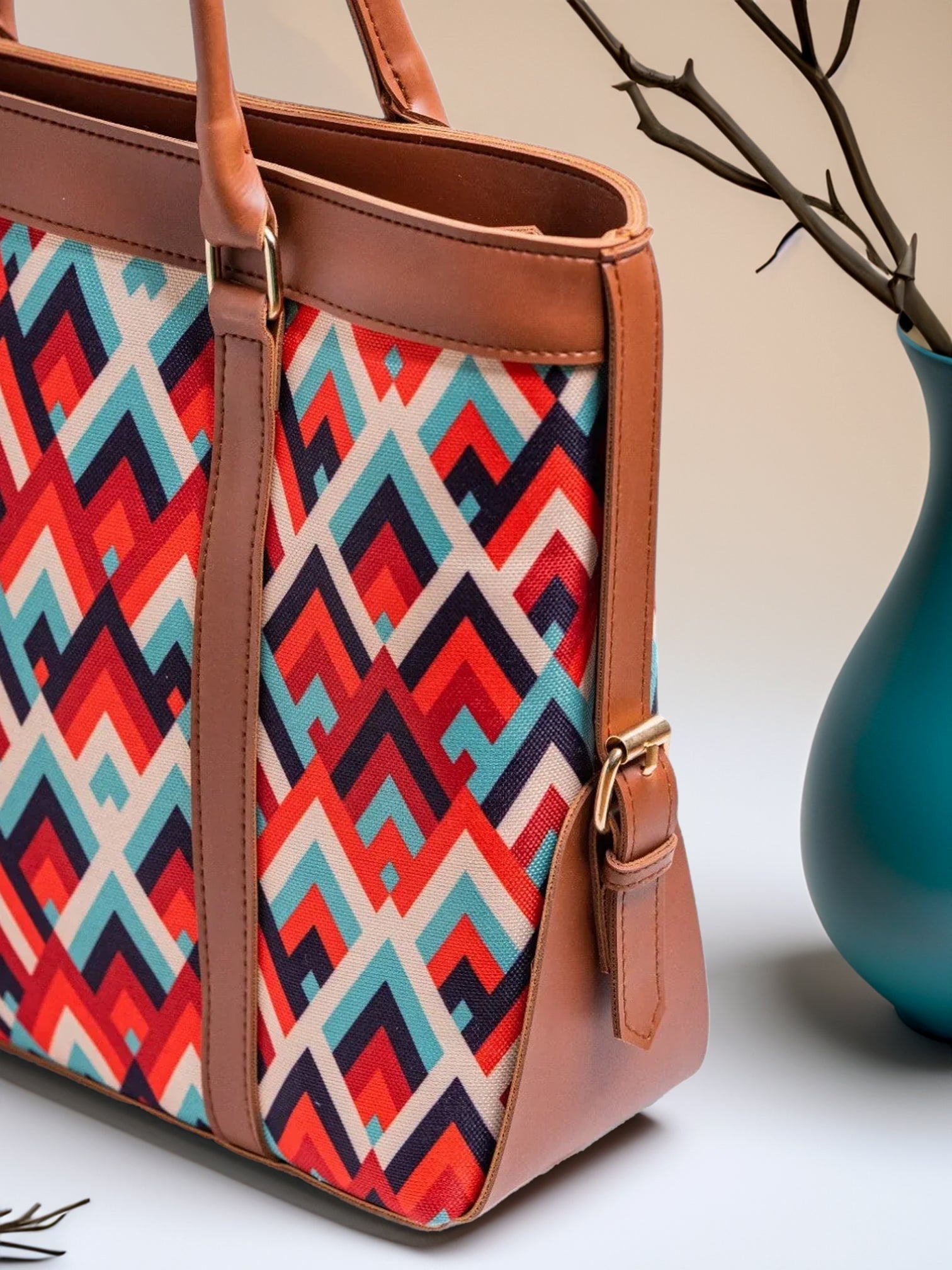 Fineur Strap Canvas Tote Bags Sunset