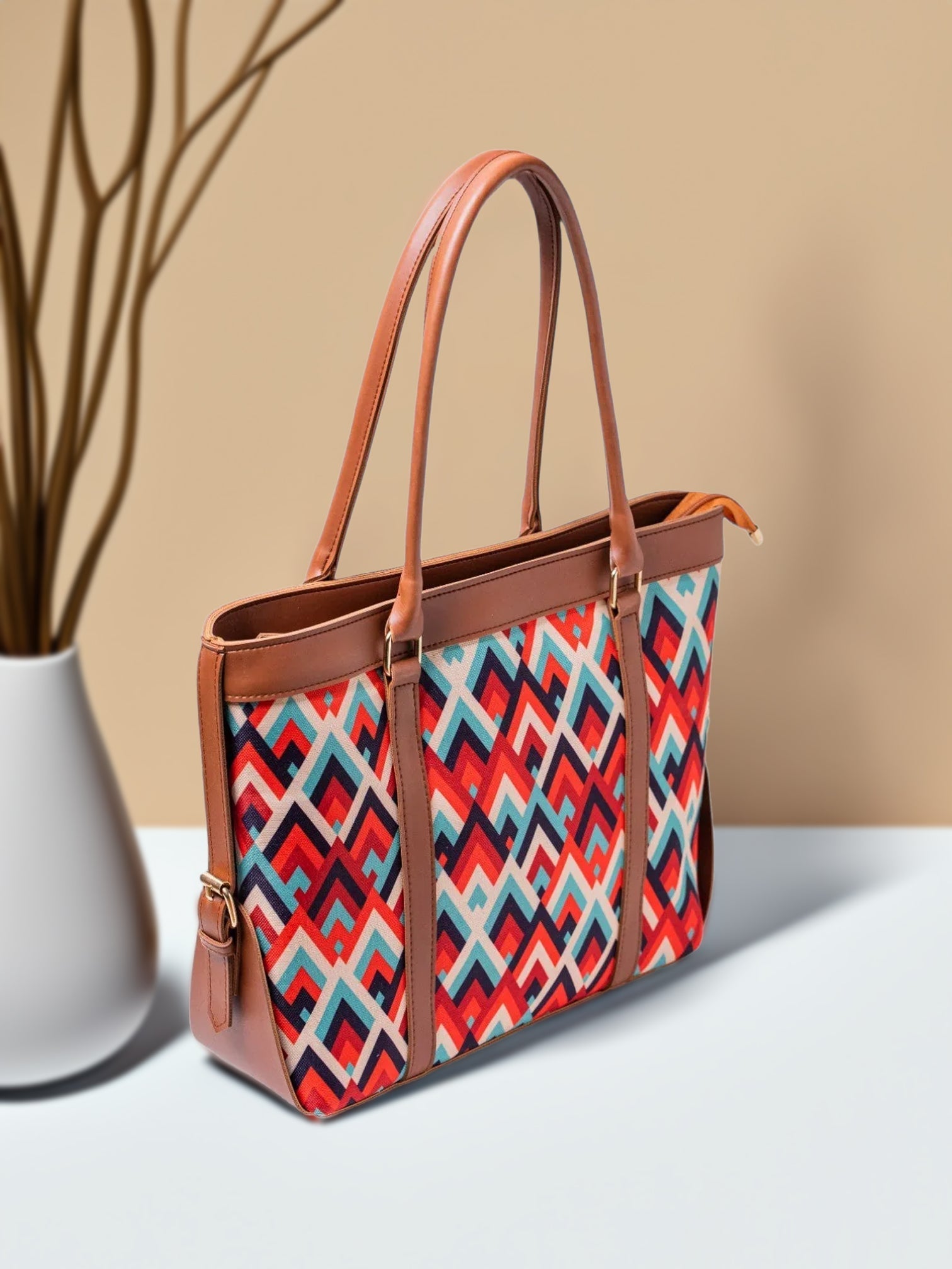 Fineur Strap Canvas Tote Bags Sunset