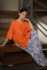 Everywear by Qariney Stitched Collection'2025-Tangerine Shirt