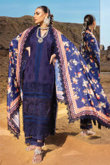 Zainab Chottani Unstitched 3 Piece Luxury Chikankari Lawn Collection'2023-ZC-09-B