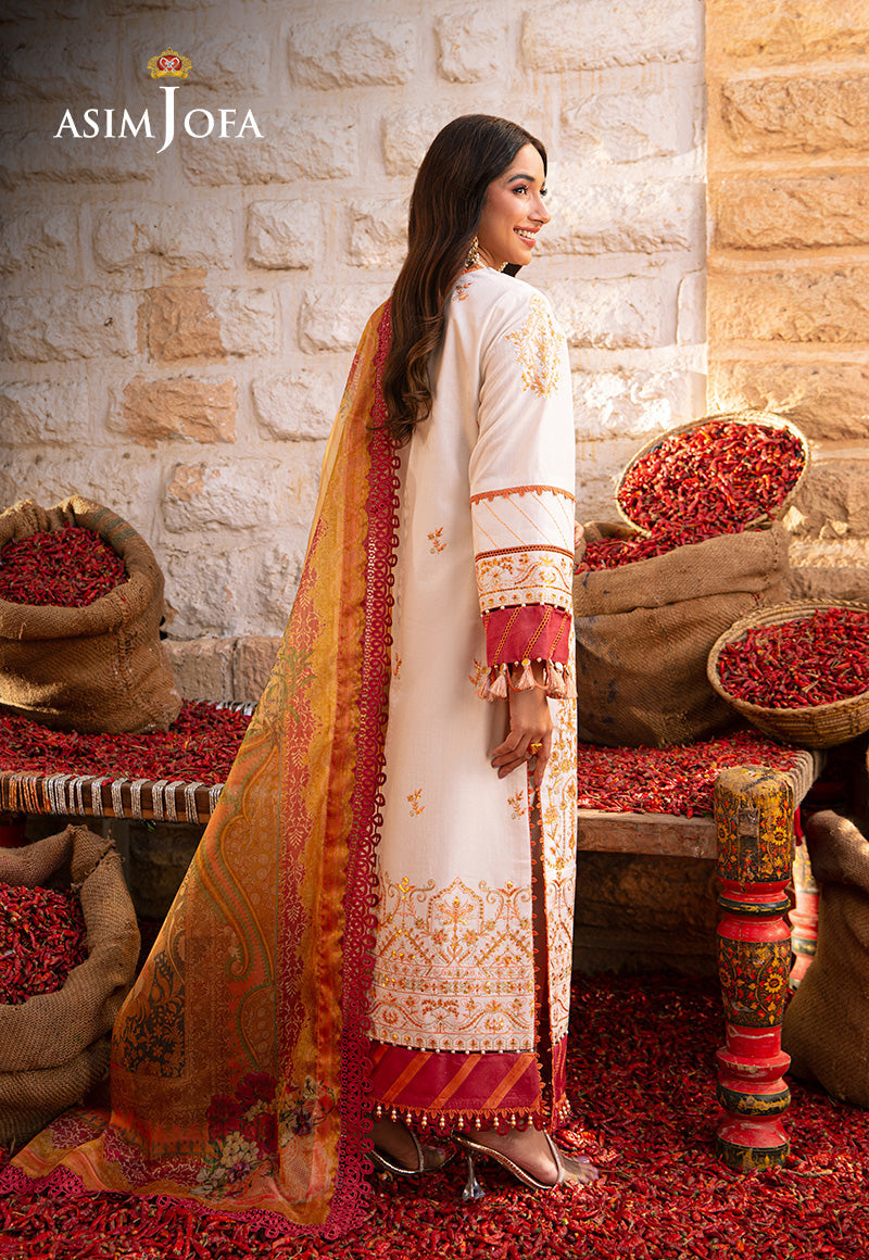 Asim Jofa Aira Summer Prints Ajar-30 Embroidered Jacquard 3 Pcs