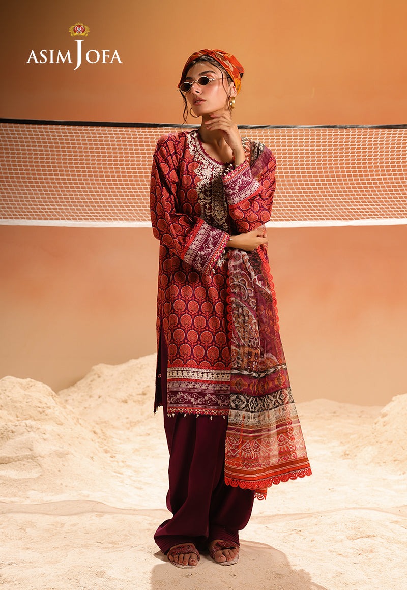 Rhapsody By Asim Jofa Unstitched 3 Piece Summer Collection'2025 Ajubu-26