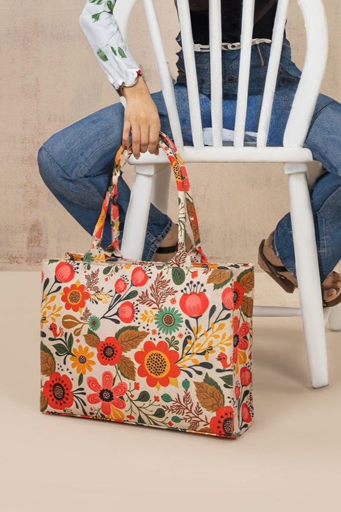 Fineur Canvas Tote Bag SunFlower