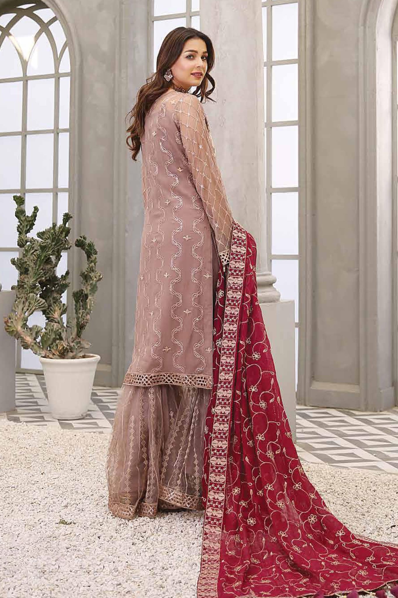 Andaaz by Maryam's Unstitched 3 Piece Luxury Chiffon Vol-01 Collection'2022-A-01