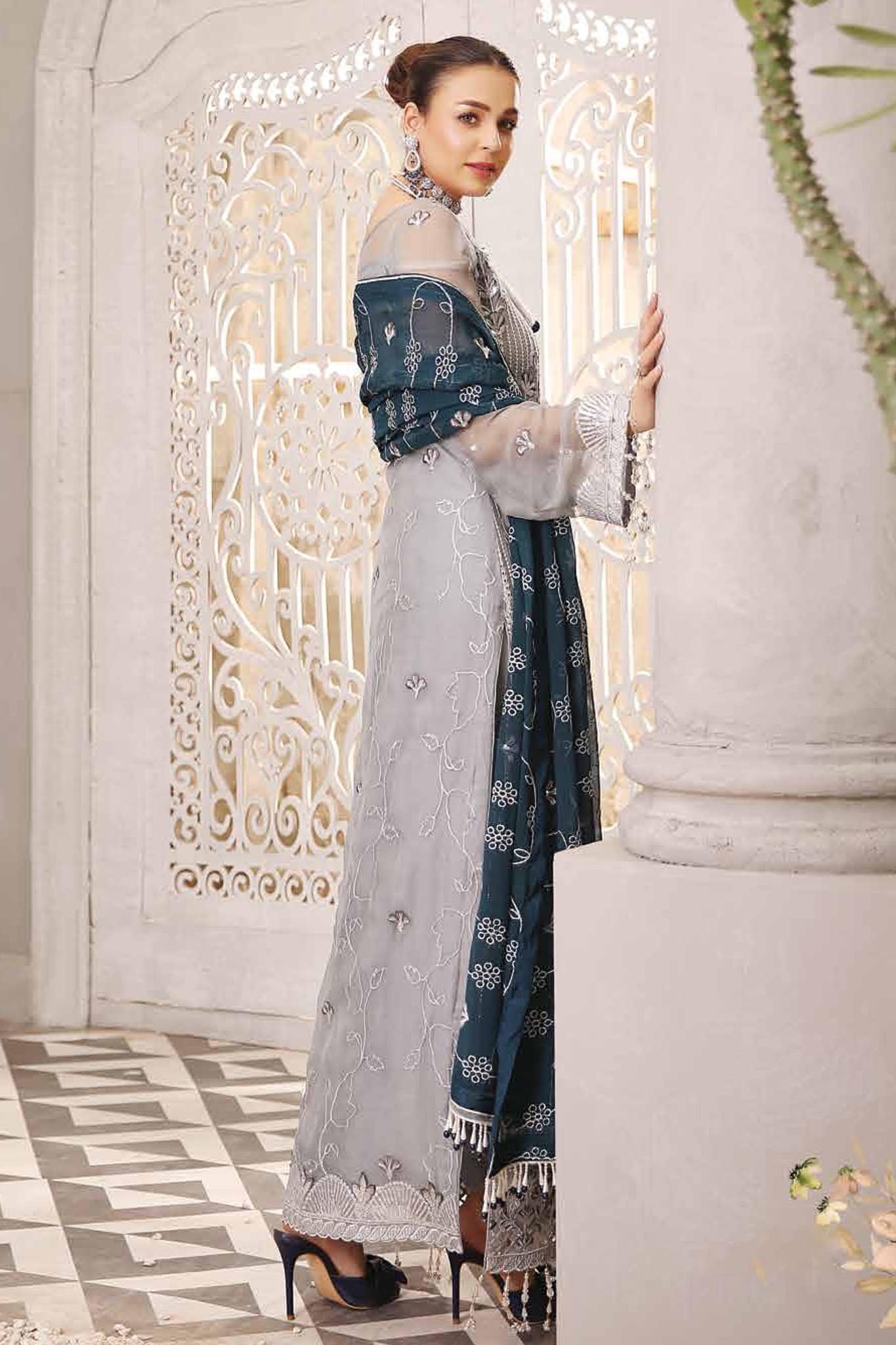 Andaaz by Maryam's Unstitched 3 Piece Luxury Chiffon Vol-01 Collection'2022-A-03