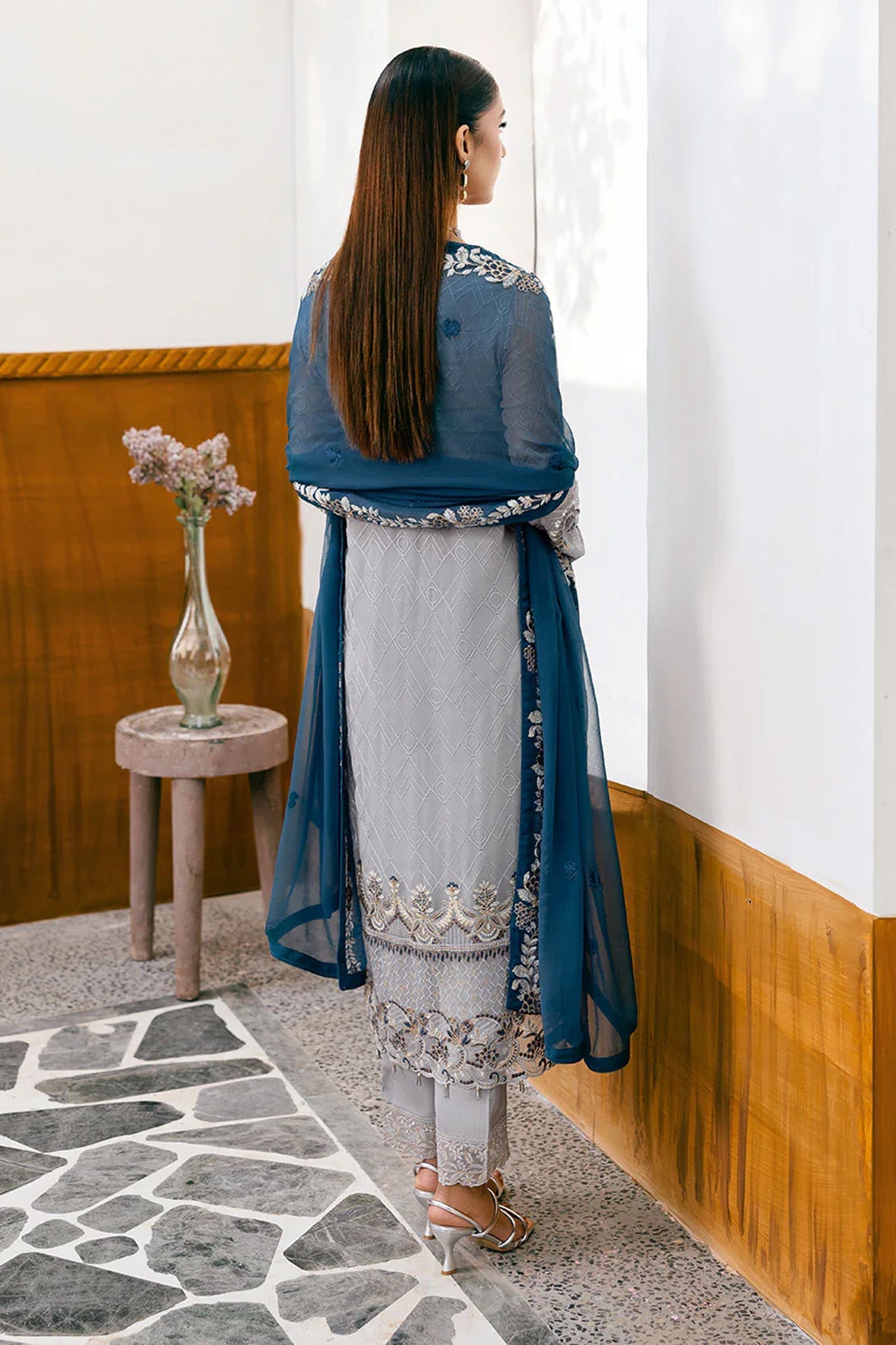 Chevron by Ramsha Unstitched 3 Piece Formals Vol-10 Collection'2025-A-1001