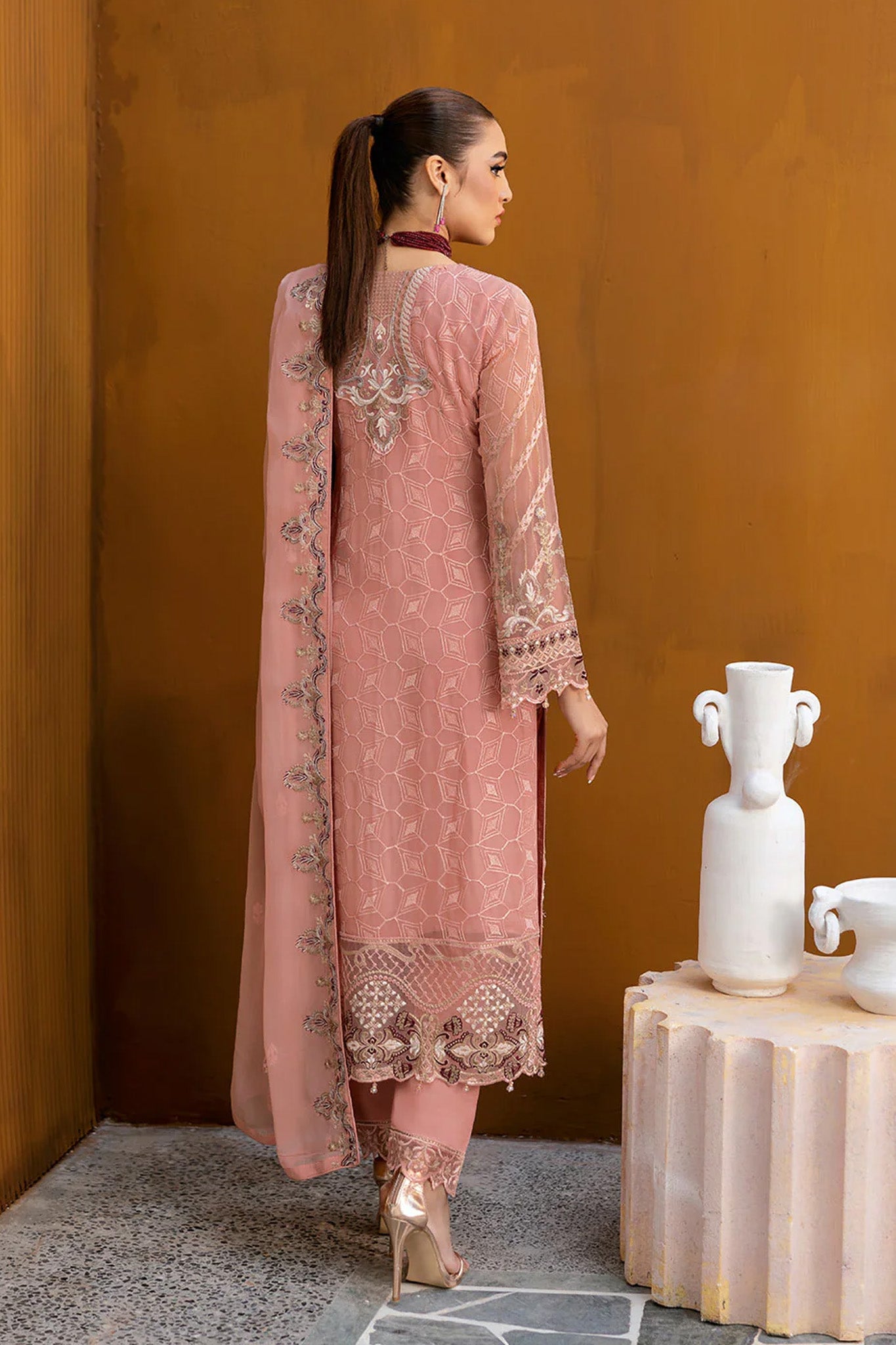 Chevron by Ramsha Unstitched 3 Piece Formals Vol-10 Collection'2025-A-1005