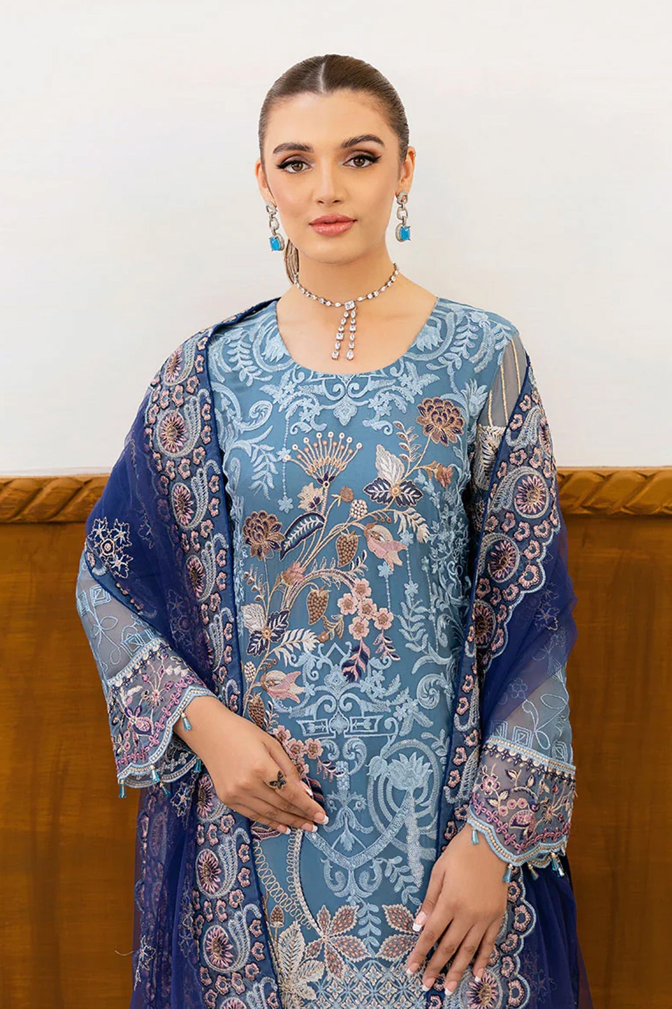 Chevron by Ramsha Unstitched 3 Piece Formals Vol-10 Collection'2025-A-1006