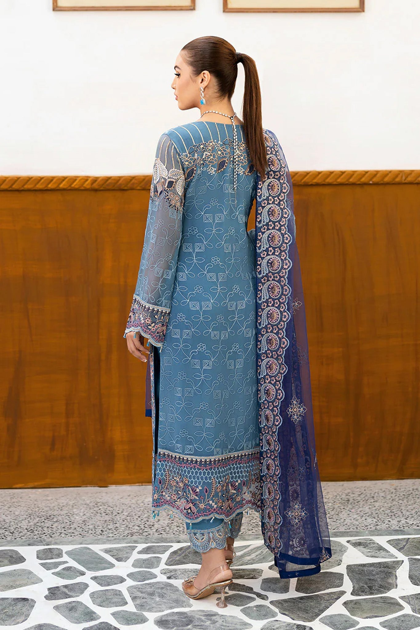 Chevron by Ramsha Unstitched 3 Piece Formals Vol-10 Collection'2025-A-1006