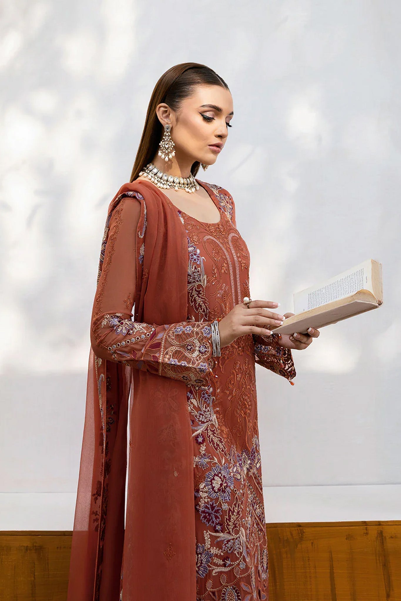 Chevron by Ramsha Unstitched 3 Piece Formals Vol-10 Collection'2025-A-1007