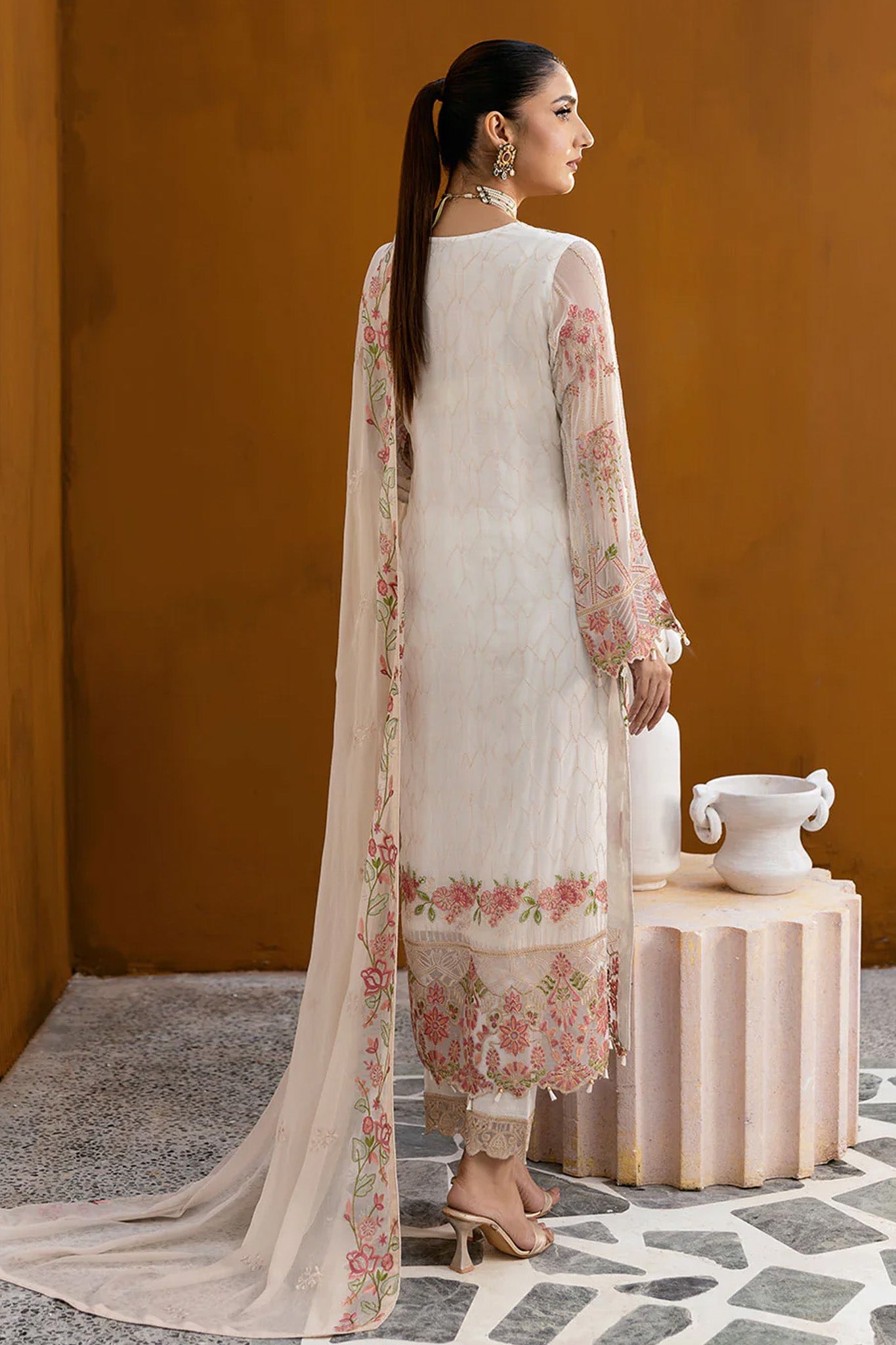 Chevron by Ramsha Unstitched 3 Piece Formals Vol-10 Collection'2025-A-1011