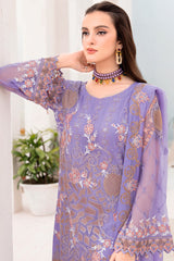 Chevron by Ramsha Unstitched 3 Piece Chiffon Vol-07 Collection'2023-A-711