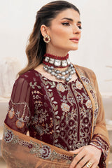 Chevron by Ramsha Unstitched 3 Piece Chiffon Vol-07 Collection'2023-A-712