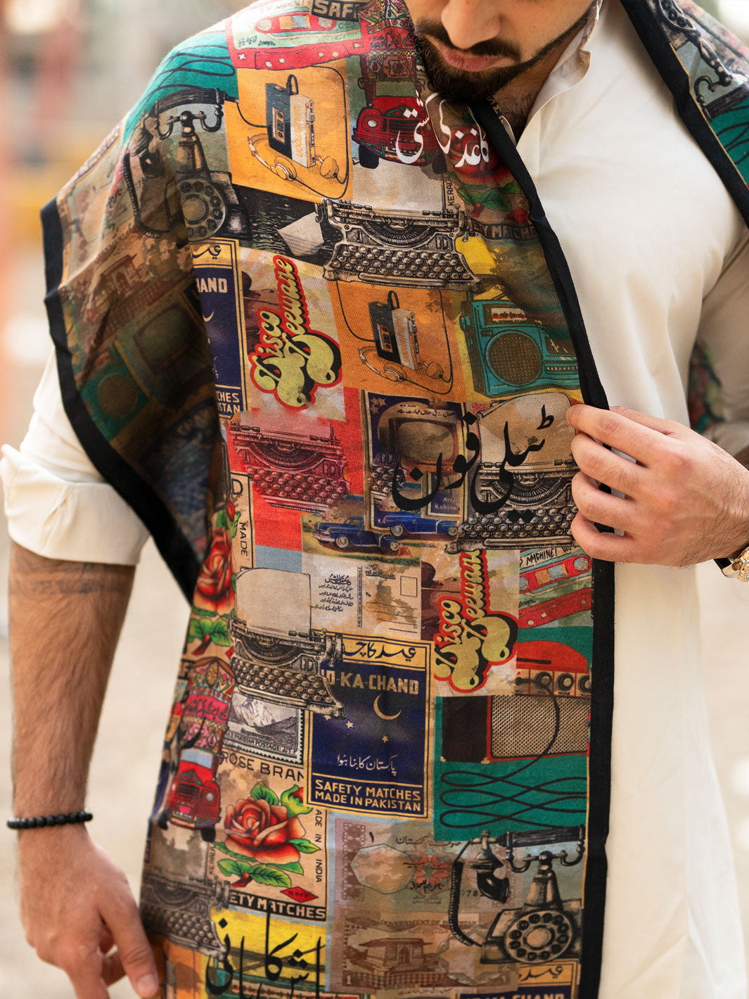 Tng By Md Men Stole Collection-Yaadein Stole