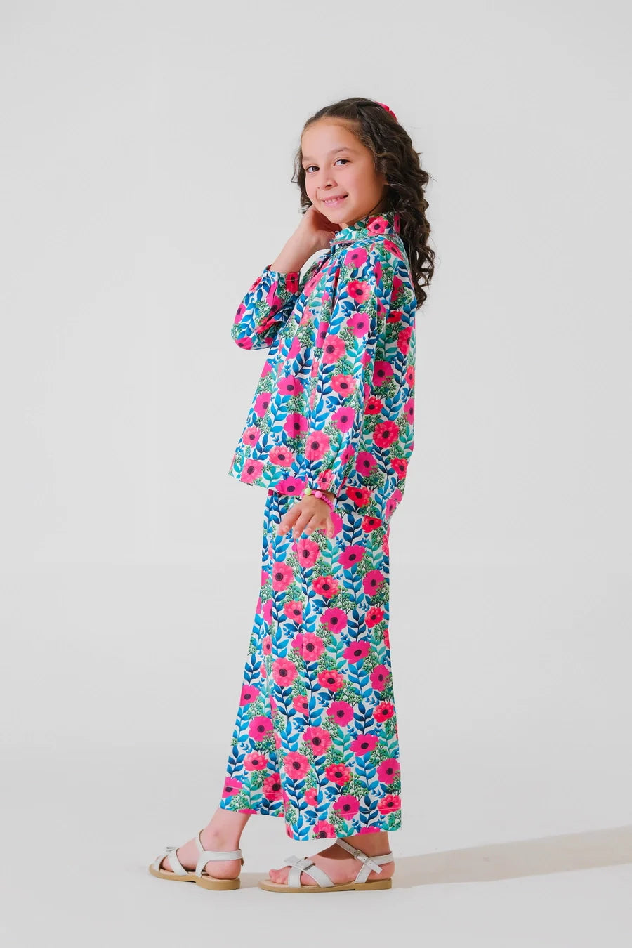 Dhaga Stitched 2 Piece Premium Cambric Kids Collection'2025-Wren
