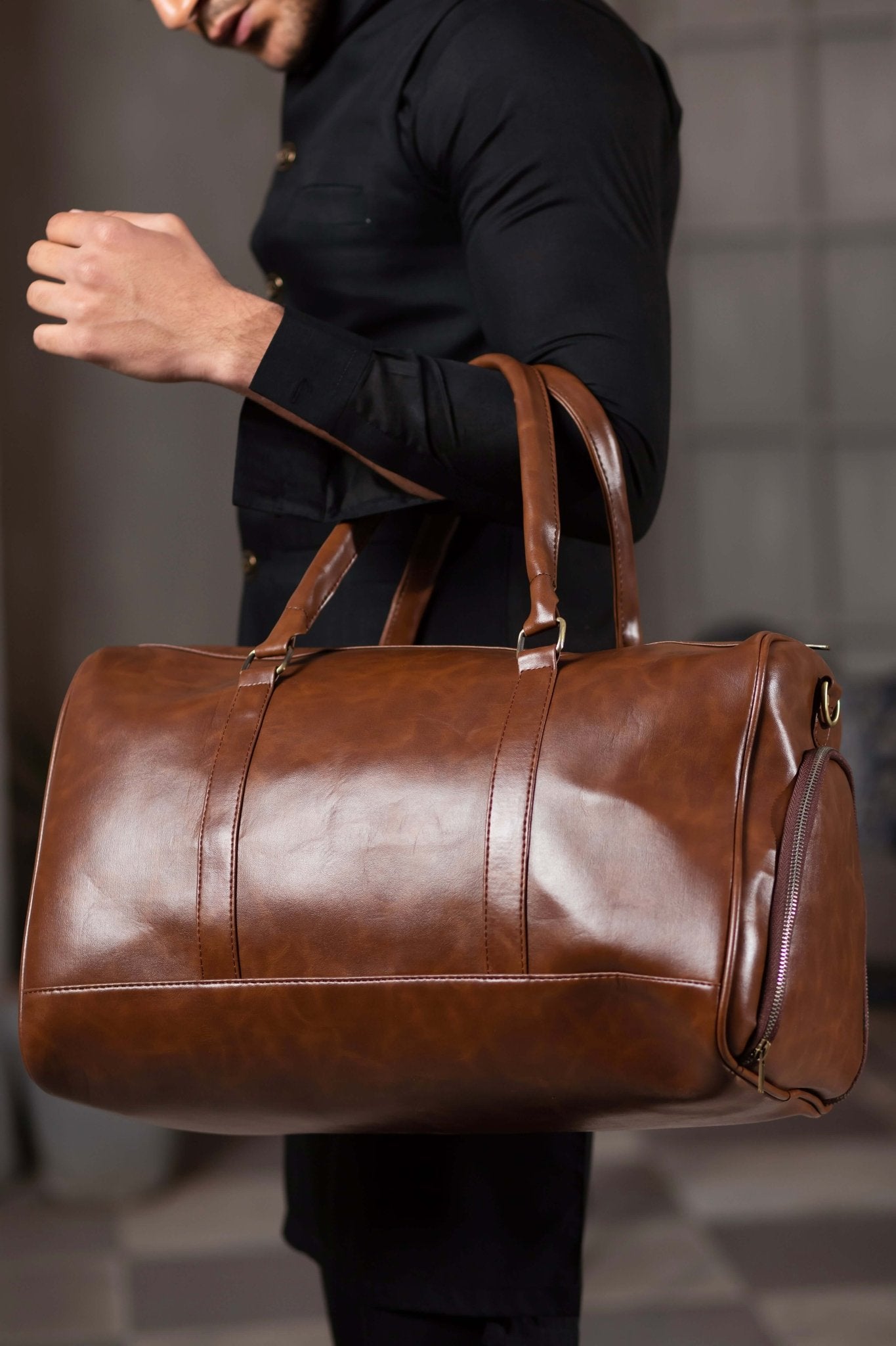 BERLIN DUFFEL BROWN - Bag X