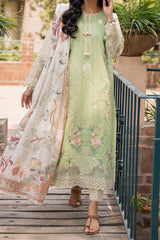 Shezlin by Aabyaan Unstitched 3 Piece Chikankari Print Lawn Collection'2023-AC-08