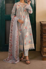 Shezlin by Aabyaan Unstitched 3 Piece Chikankari Print Lawn Collection'2023-AC-04