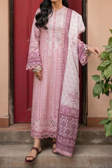 Shezlin by Aabyaan Unstitched 3 Piece Chikankari Print Lawn Collection'2023-AC-03