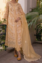 Shezlin by Aabyaan Unstitched 3 Piece Chikankari Print Lawn Collection'2023-AC-01
