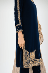 Bagh E Makhmal By Zaaviay Stitched Abeeha (Three Piece)