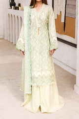 Adan's Libas Unstitched 3 Piece Chikankari Lawn Collection'2024-ACL-03
