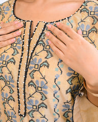 Miorah By Ayla Studio Stitched Solid Embroidered Co-ord - Taskeen