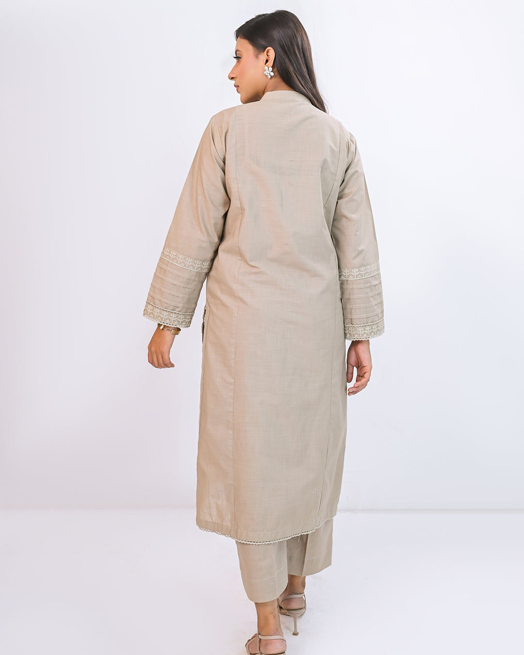 Miorah By Ayla Studio Stitched Solid Embroidered Co-ord -Arzoo