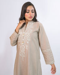 Miorah By Ayla Studio Stitched Solid Embroidered Co-ord -Arzoo