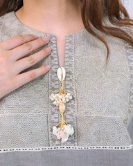 Miorah By Ayla Studio Stitched Solid Embroidered Co-ord  - Shafaq