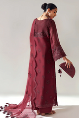Aymal By Alizeh Unstitched 3 Piece Formals Vol-02 Collection'2025-BCH-2200-Rika-Maroon