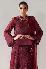 Aymal By Alizeh Unstitched 3 Piece Formals Vol-02 Collection'2025-BCH-2200-Rika-Maroon