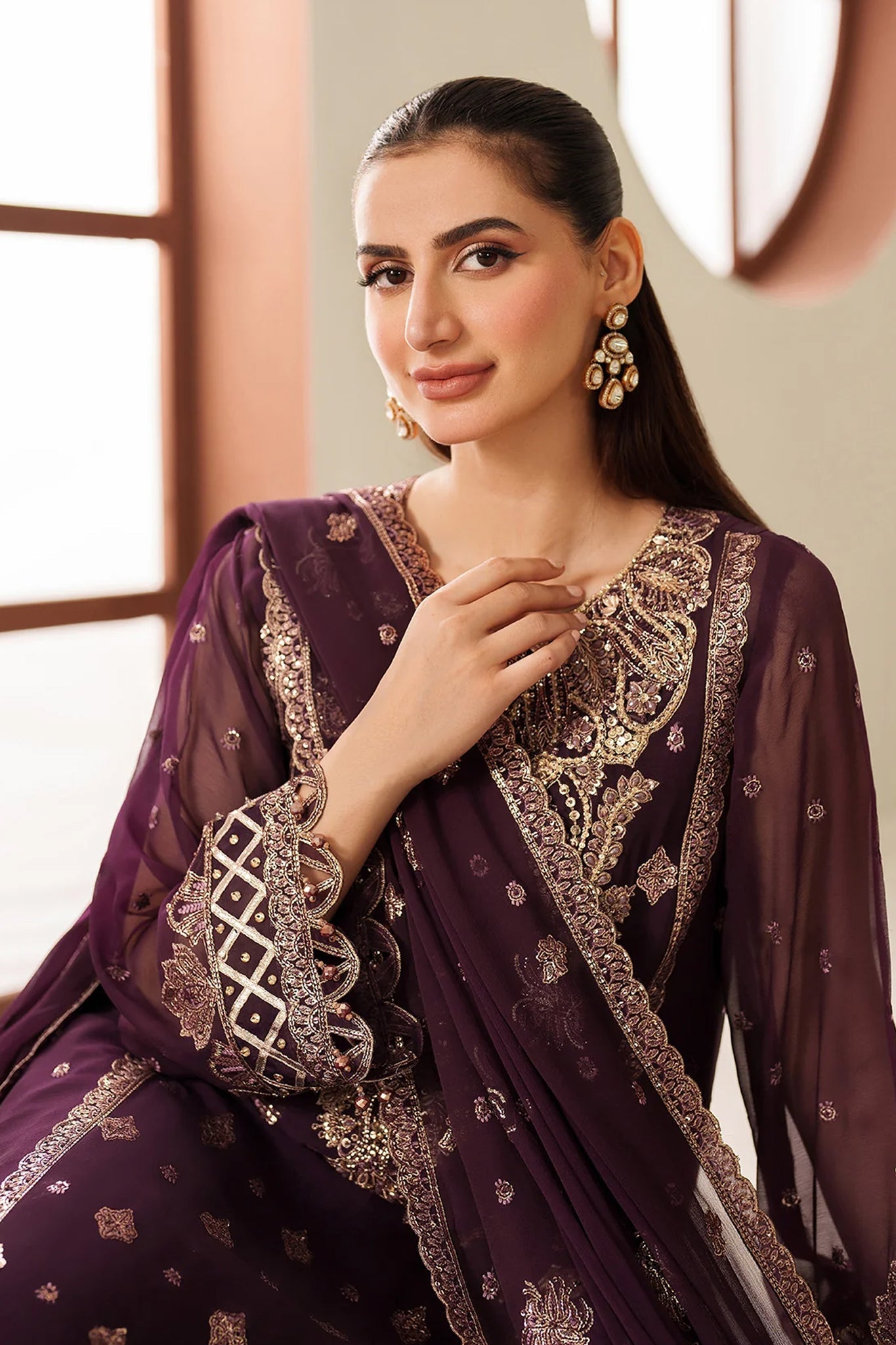 Reena By Alizeh Unstitched 3 Piece Formals Vol-05 Collection'2025-AF-HM-4053-Tehwar