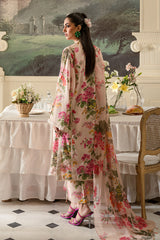 Fresco By Sheenora Stitched 3 Piece Lawn Edit Collection'2024-Musk Pink