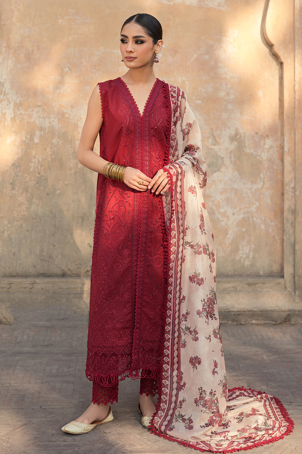 Zarposh Unstitched 3 Piece Summer Lawn Collection-Saanjh