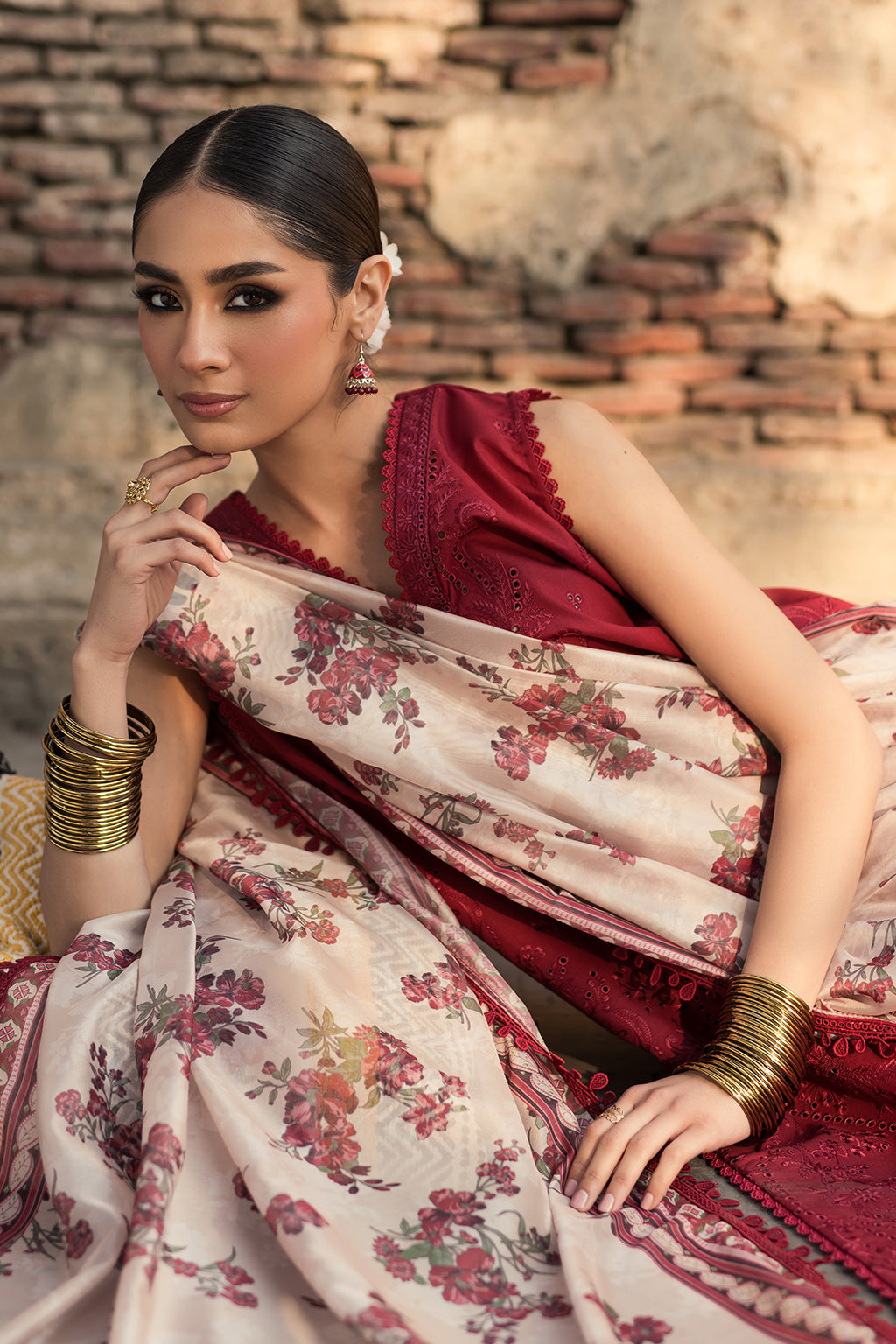 Zarposh Unstitched 3 Piece Summer Lawn Collection-Saanjh