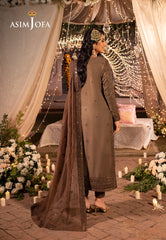 Asim Jofa Dastaan Pret Ajdab-05 Embroidered Lawn Silk Stitched 3 Pcs