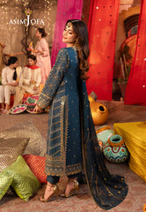 Asim Jofa Chamak Damak Pret Ajcdb-01 Embroidered Twisted Silk Stitched 3 Pcs