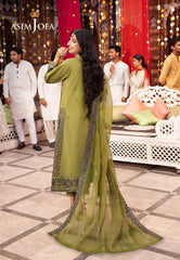 Asim Jofa Chamak Damak Pret Ajcdb-10 Embroidered Twisted Silk Stitched 3 Pcs