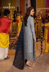 Asim Jofa Dastaan Pret Ajdab-08 Embroidered Chiffon Stitched 3 Pcs