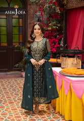 Asim Jofa Festive Luxe Pret Ajemb-25 Embroidered Organza Stitched 3 Pcs
